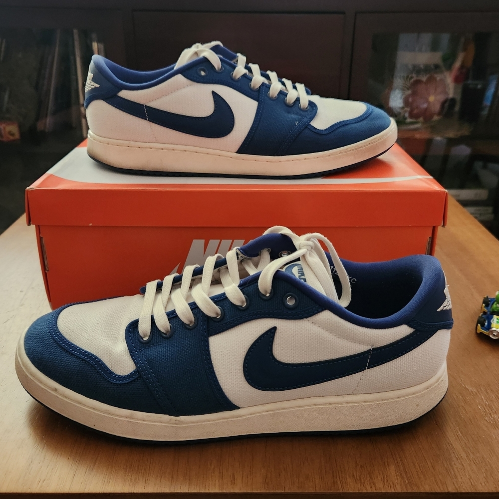 Nike Blue and White Sneakers